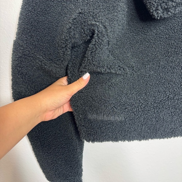 Lululemon Black Scuba Oversized Half-Zip‎ Fleece Hoodie - Picture 7 of 11